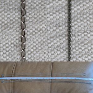 2 Long Silver Colored Metal Necklace Bundle